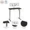 Bestar Bestar Upstand 48W x 24D Standing Desk with Dual Monitor Arm in deep grey 175860-000032 - alternate 7